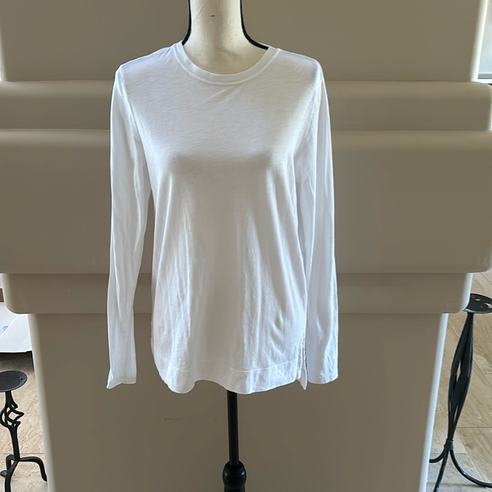 Athleta CYA Long Sleeve 100% Cotton Top. Size Small. Worn Once.